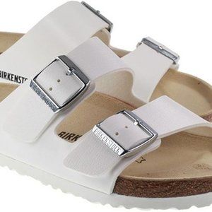 Birkenstock women’s leather Arizona White